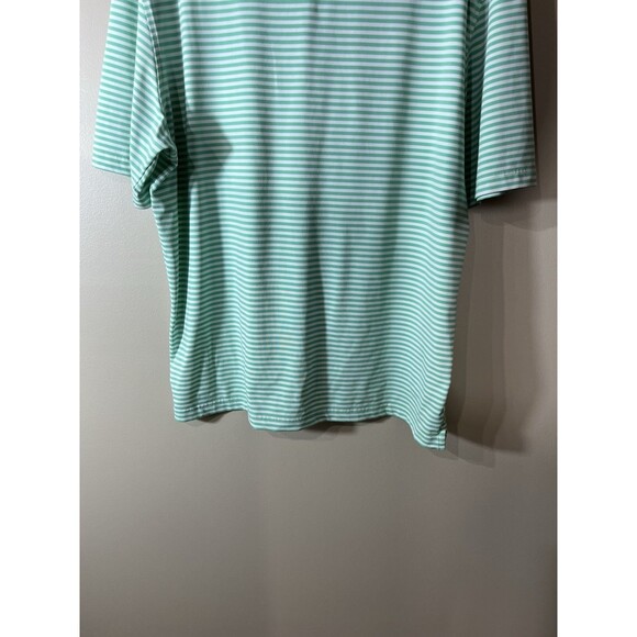 UNTUCKit Polo Shirt Cronos Feeder Green Striped Short Sleeve Golf Men’s XL - Picture 8 of 13